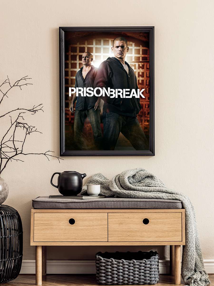 Prison Break Dizi Tablo Siyah Çerçeveli Dizi Poster Duvar Tablo