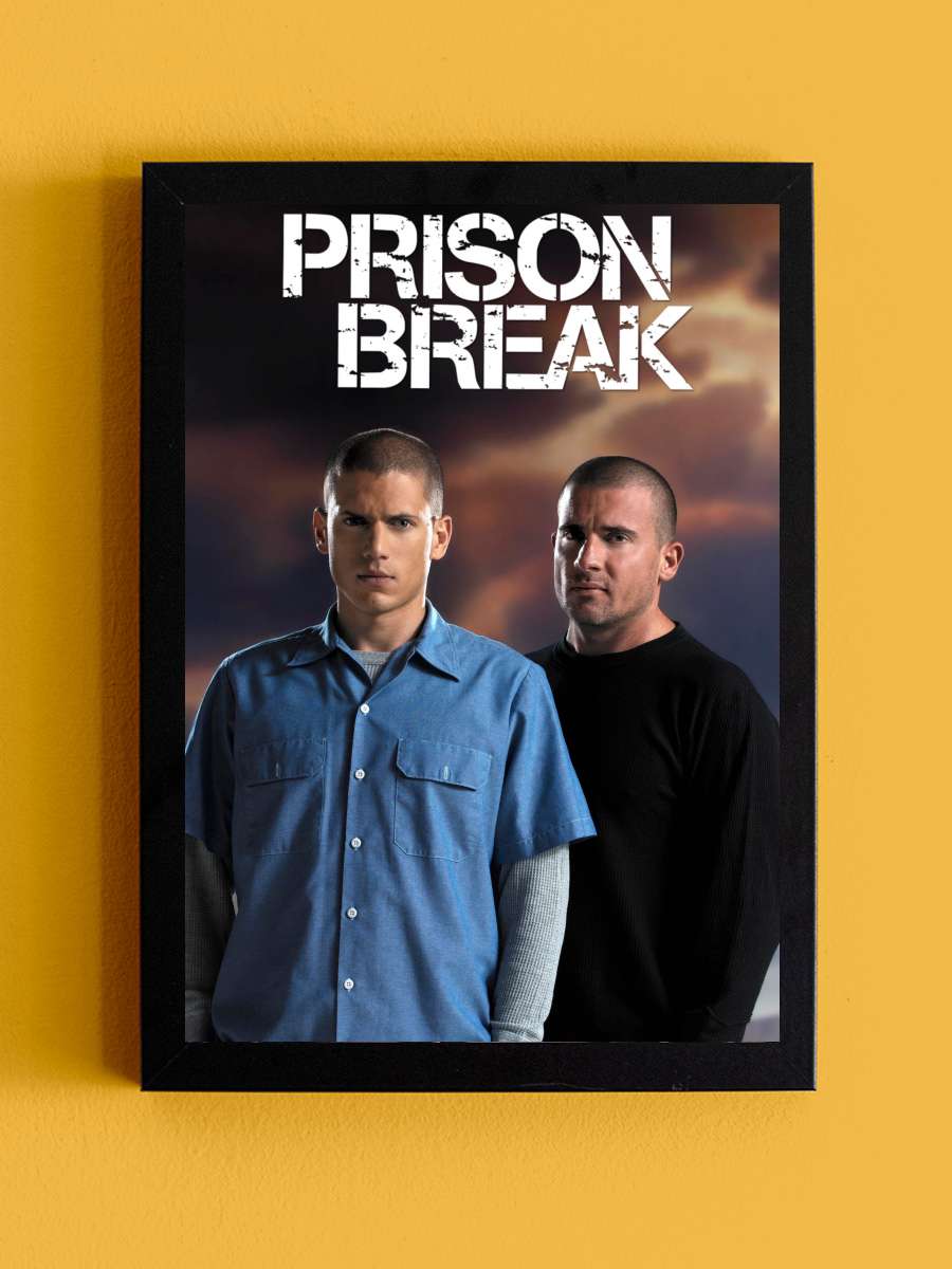 Prison Break Dizi Tablo Siyah Çerçeveli Dizi Poster Duvar Tablo