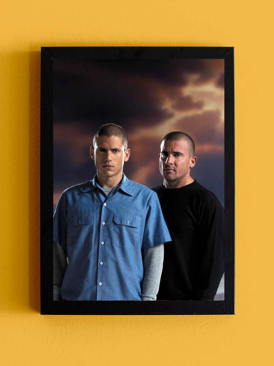 Prison Break Dizi Tablo Siyah Çerçeveli Dizi Poster Duvar Tablo