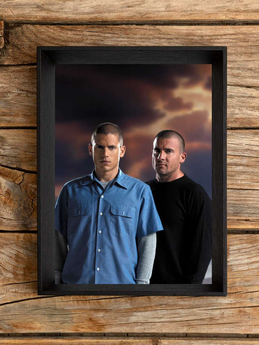 Prison Break Dizi Tablo Siyah Çerçeveli Dizi Poster Duvar Tablo