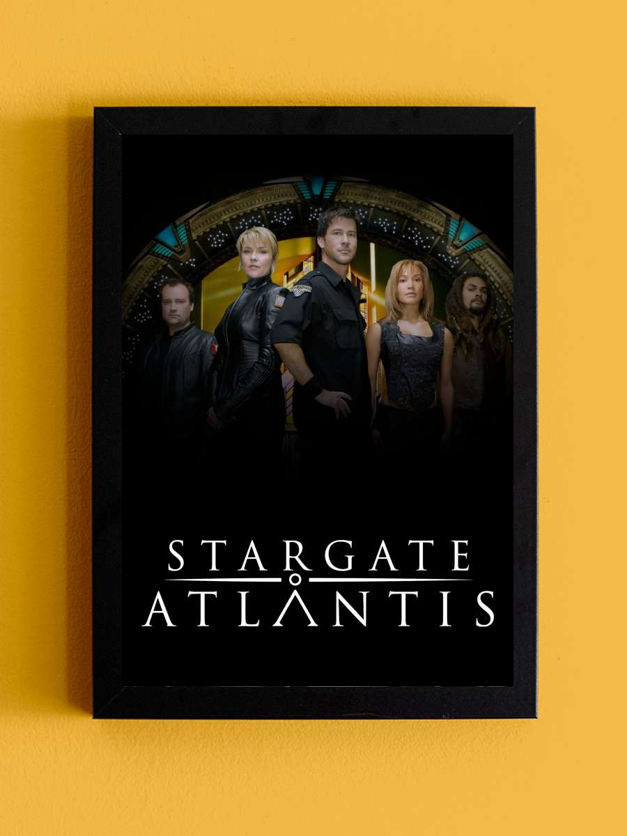 Stargate Atlantis Dizi Tablo Siyah Çerçeveli Dizi Poster Duvar Tablo