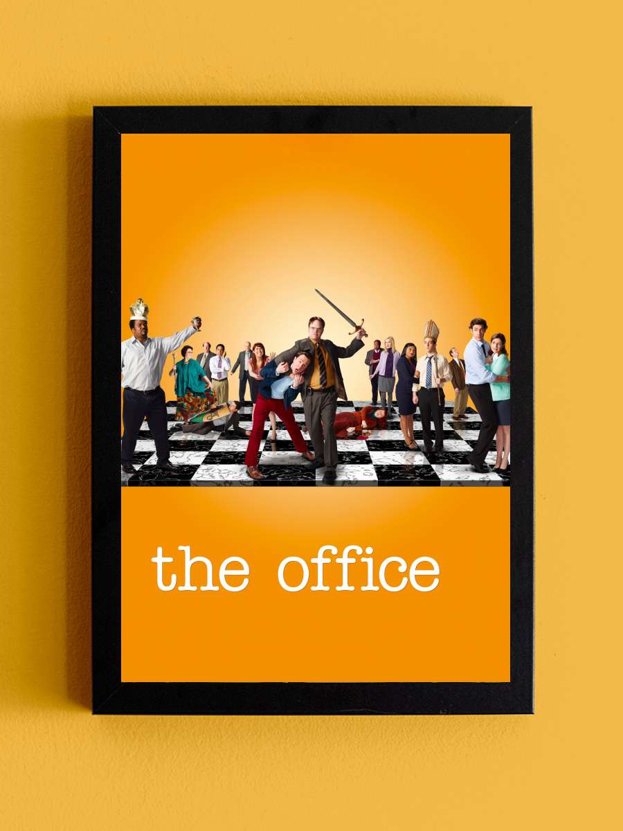 ‎Ofis‎ - The Office Dizi Tablo Siyah Çerçeveli Dizi Poster Duvar Tablo