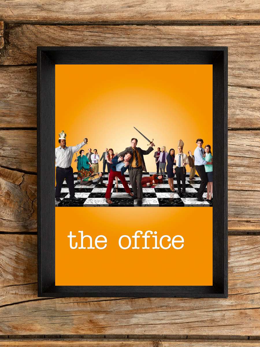 ‎Ofis‎ - The Office Dizi Tablo Siyah Çerçeveli Dizi Poster Duvar Tablo