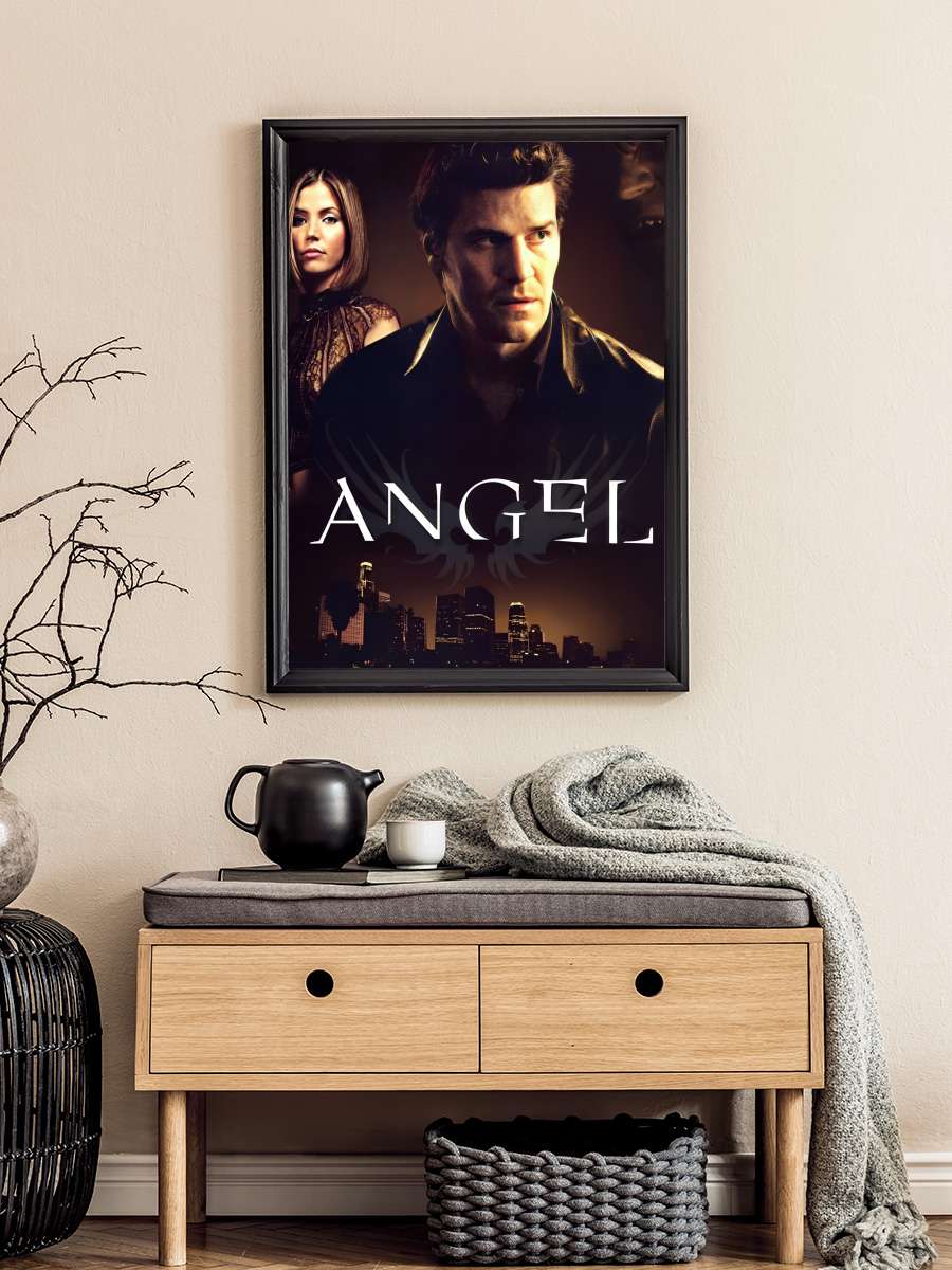 Angel Dizi Tablo Siyah Çerçeveli Dizi Poster Duvar Tablo