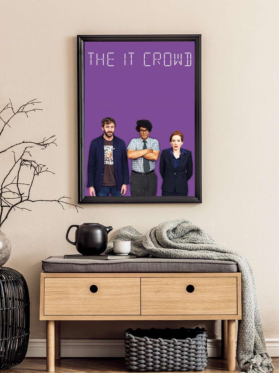 The IT Crowd Dizi Tablo Siyah Çerçeveli Dizi Poster Duvar Tablo