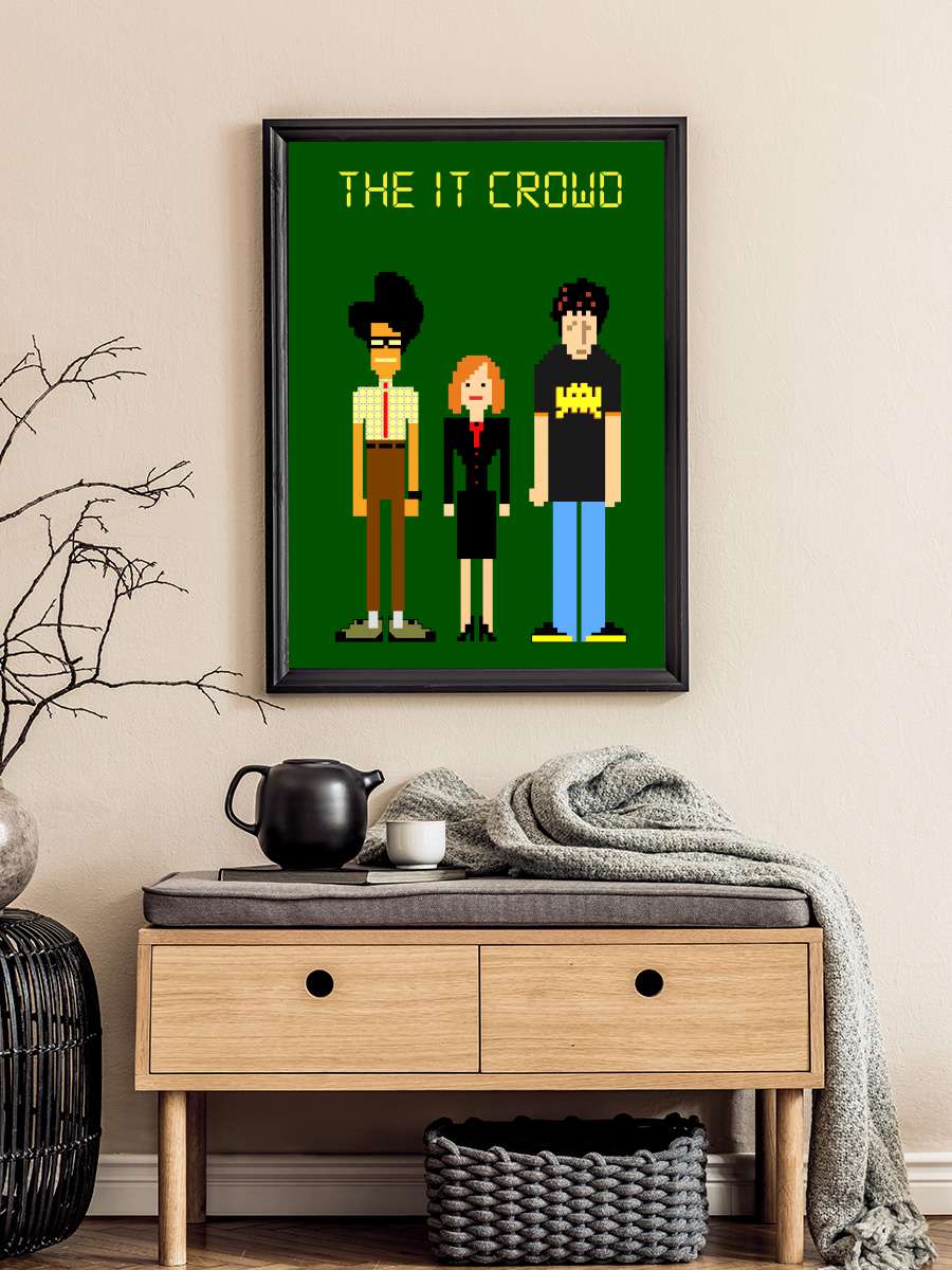 The IT Crowd Dizi Tablo Siyah Çerçeveli Dizi Poster Duvar Tablo