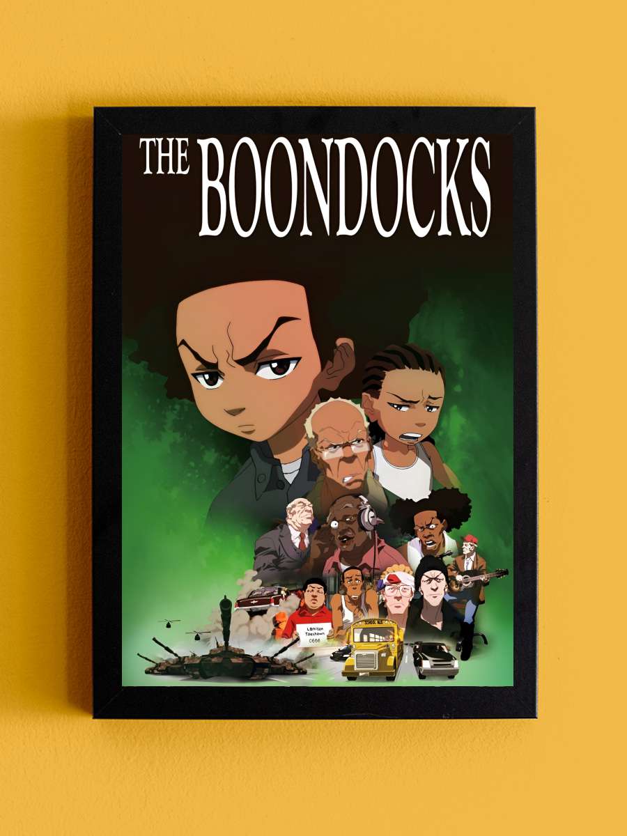 The Boondocks Dizi Tablo Siyah Çerçeveli Dizi Poster Duvar Tablo