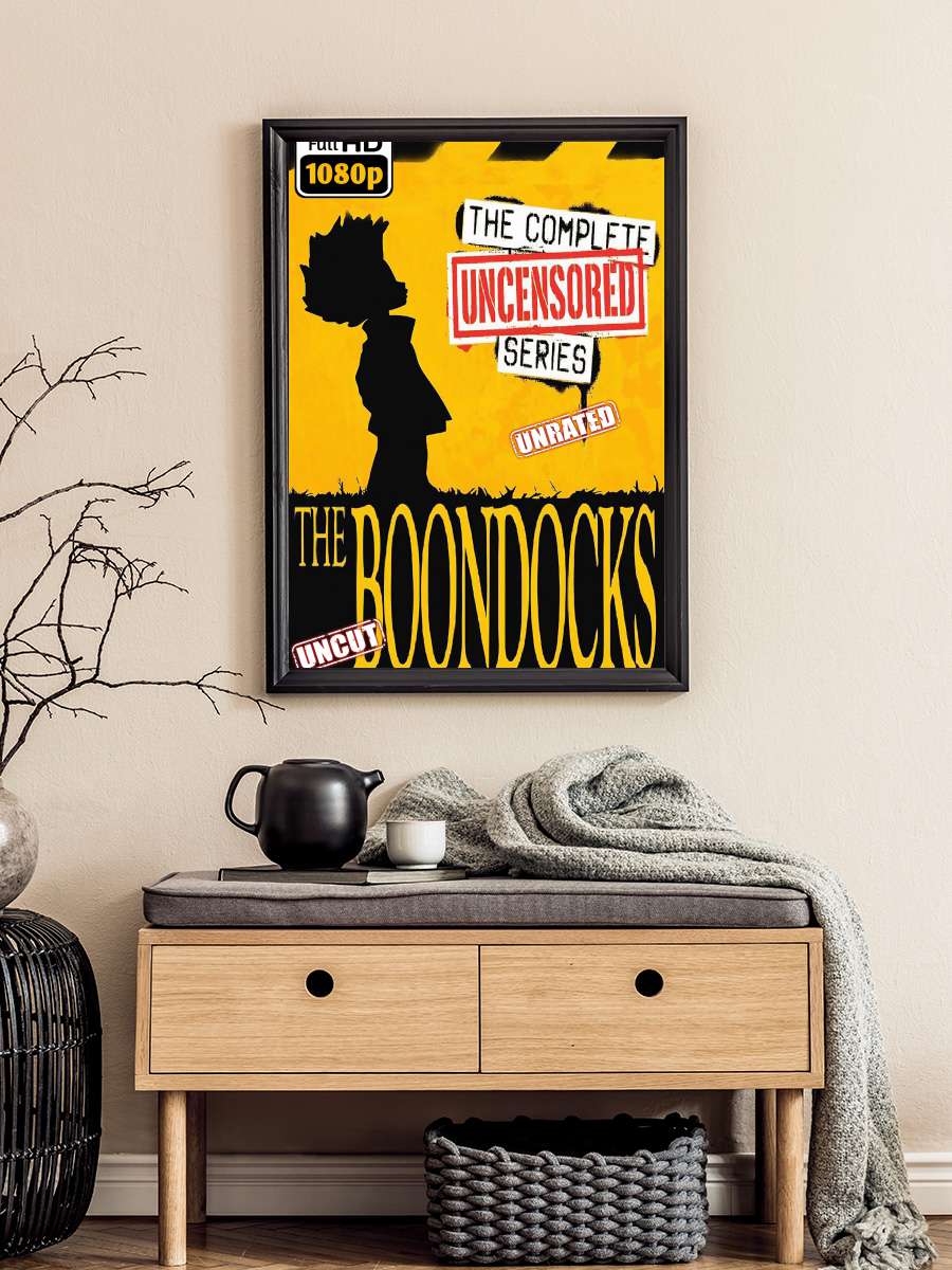 The Boondocks Dizi Tablo Siyah Çerçeveli Dizi Poster Duvar Tablo