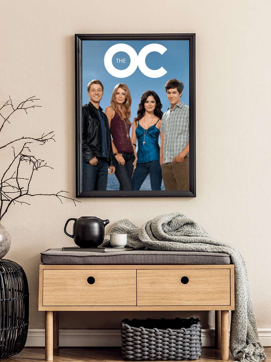 The O.C. Dizi Tablo Siyah Çerçeveli Dizi Poster Duvar Tablo