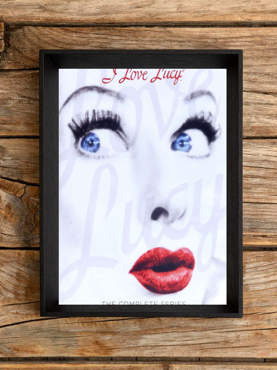 I Love Lucy Dizi Tablo Siyah Çerçeveli Dizi Poster Duvar Tablo