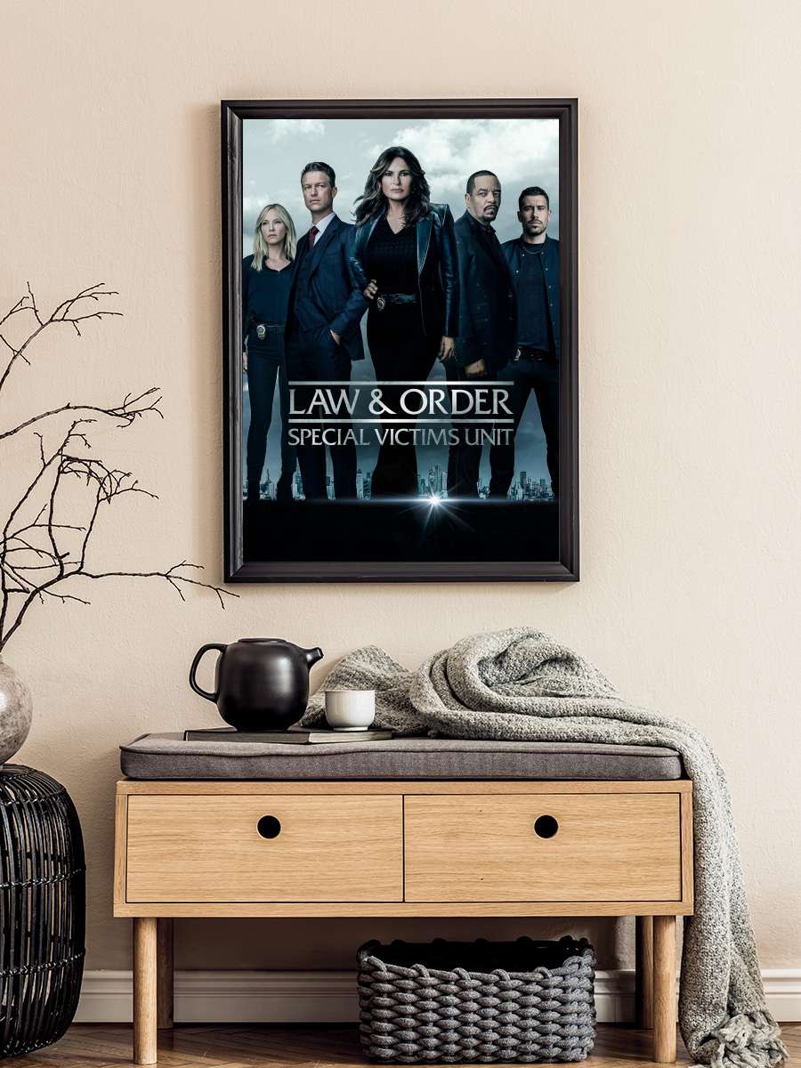 Law & Order: Special Victims Unit Dizi Tablo Siyah Çerçeveli Dizi Poster Duvar Tablo