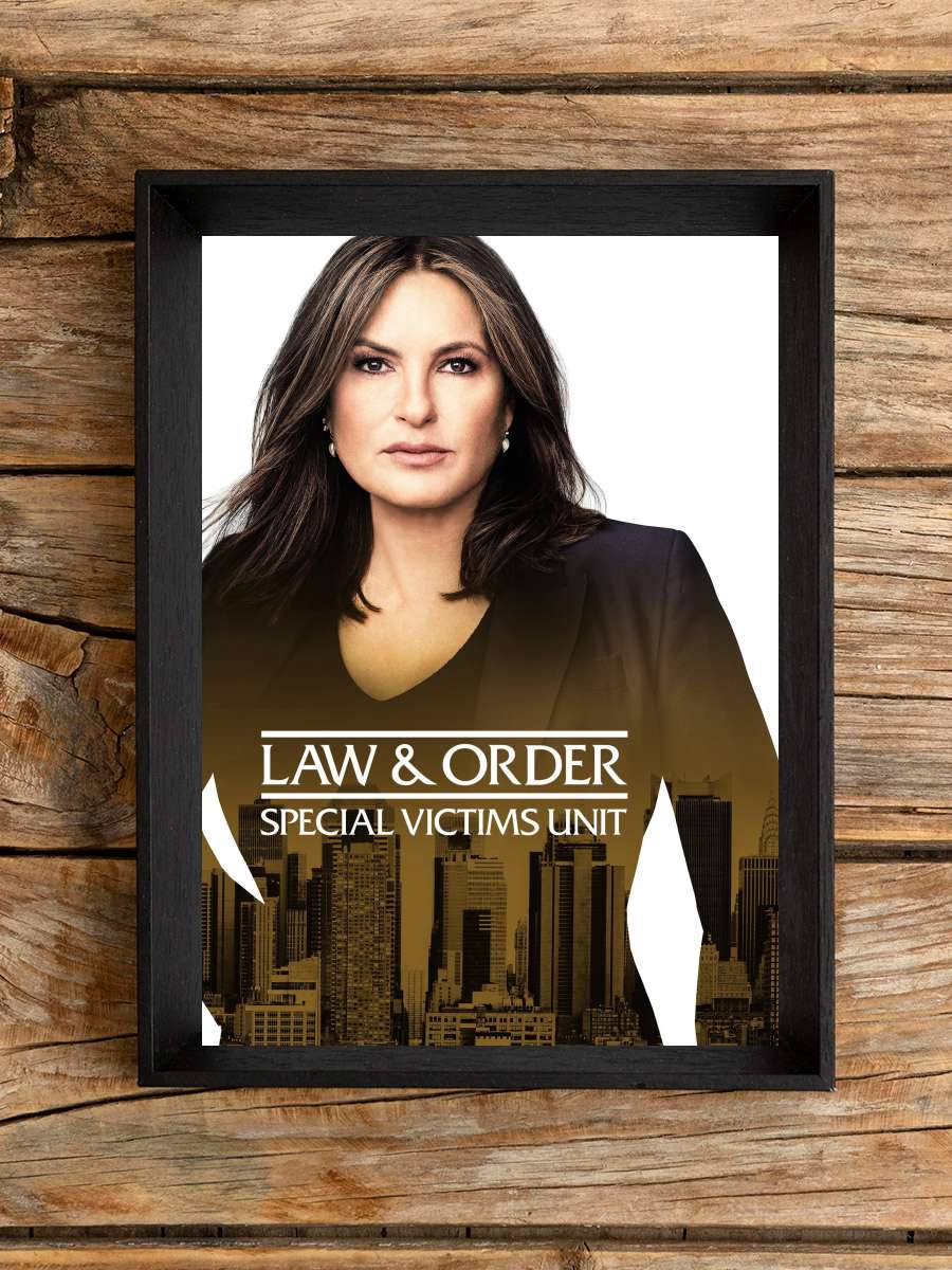 Law & Order: Special Victims Unit Dizi Tablo Siyah Çerçeveli Dizi Poster Duvar Tablo