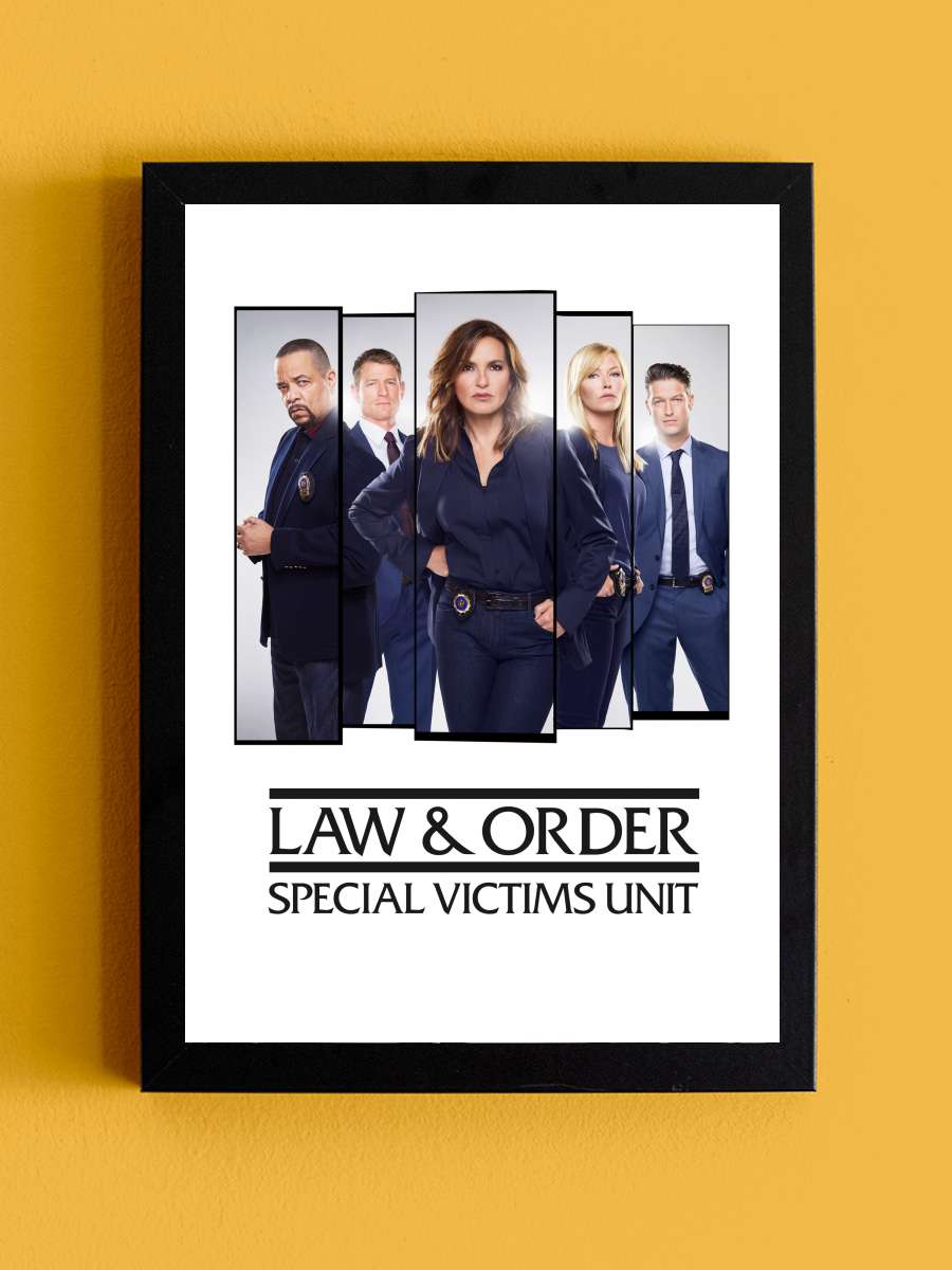 Law & Order: Special Victims Unit Dizi Tablo Siyah Çerçeveli Dizi Poster Duvar Tablo