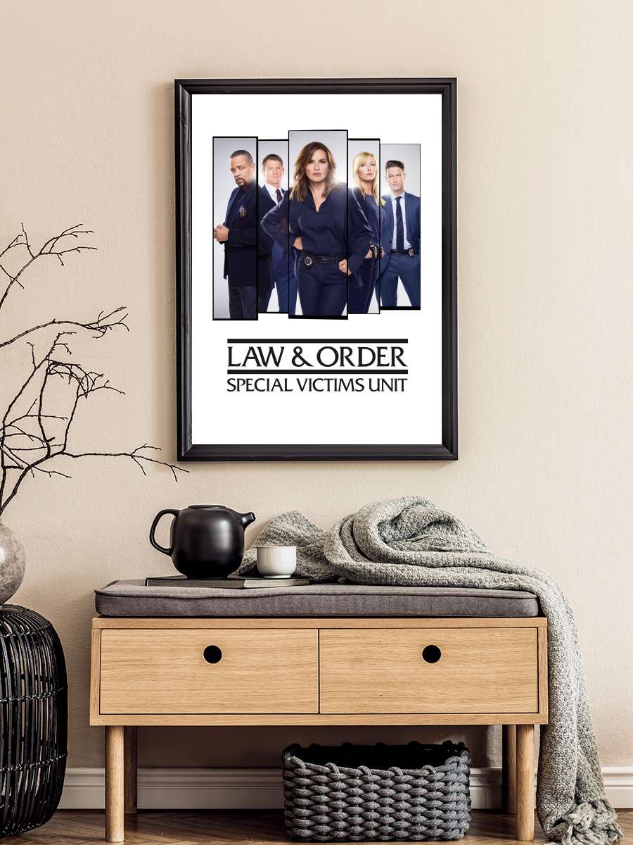 Law & Order: Special Victims Unit Dizi Tablo Siyah Çerçeveli Dizi Poster Duvar Tablo