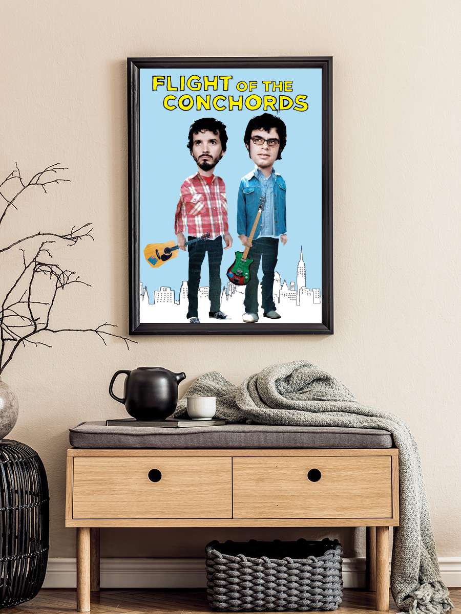 Flight of the Conchords Dizi Tablo Siyah Çerçeveli Dizi Poster Duvar Tablo