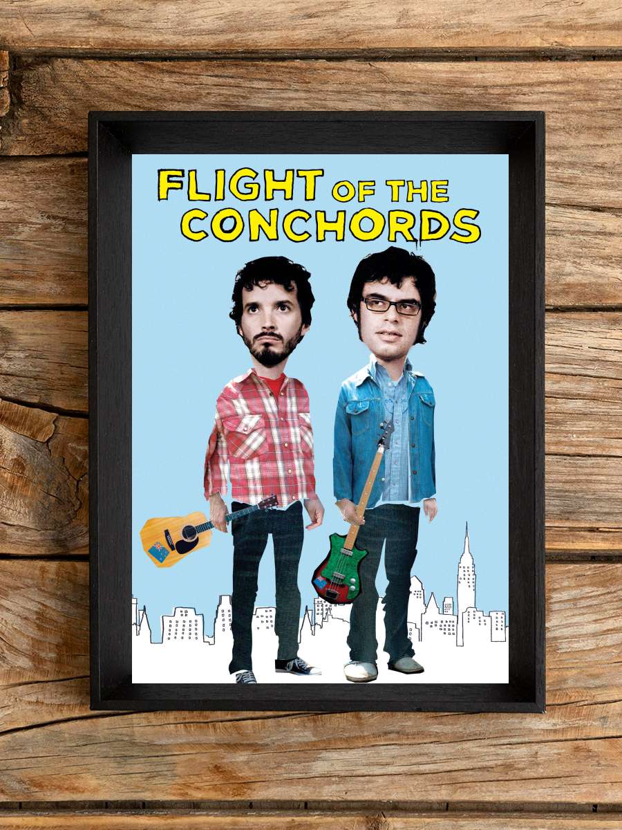 Flight of the Conchords Dizi Tablo Siyah Çerçeveli Dizi Poster Duvar Tablo