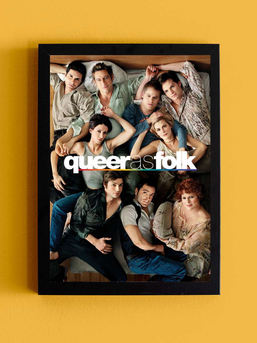 Queer As Folk Dizi Tablo Siyah Çerçeveli Dizi Poster Duvar Tablo