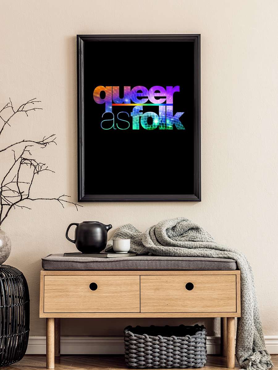 Queer As Folk Dizi Tablo Siyah Çerçeveli Dizi Poster Duvar Tablo