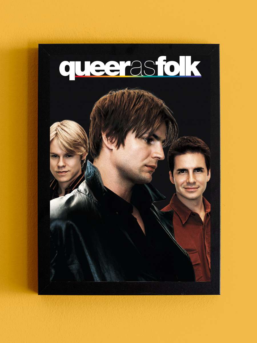 Queer As Folk Dizi Tablo Siyah Çerçeveli Dizi Poster Duvar Tablo