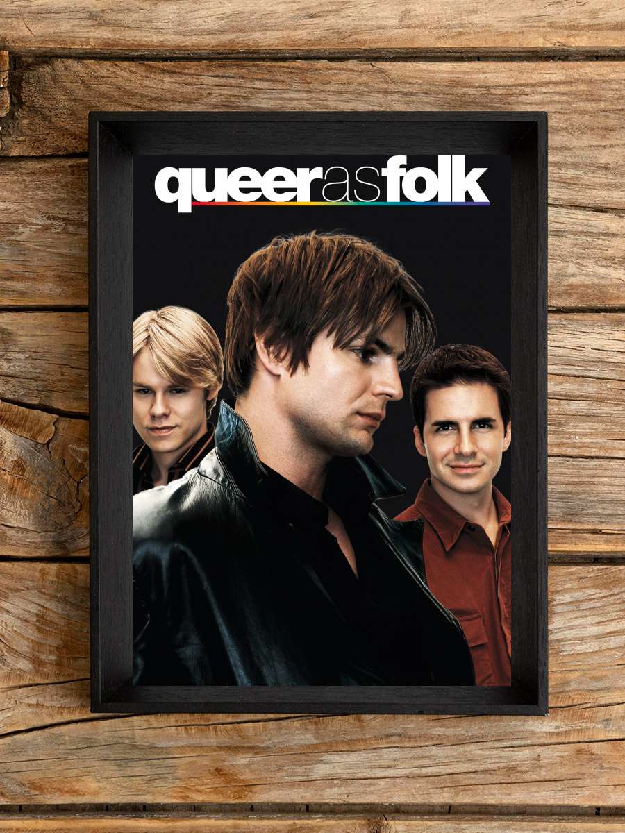 Queer As Folk Dizi Tablo Siyah Çerçeveli Dizi Poster Duvar Tablo