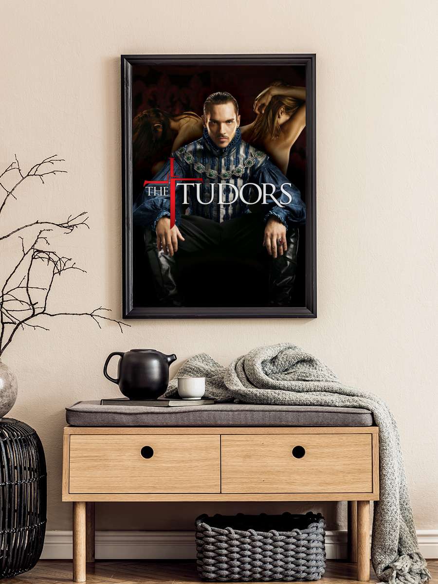 The Tudors Dizi Tablo Siyah Çerçeveli Dizi Poster Duvar Tablo