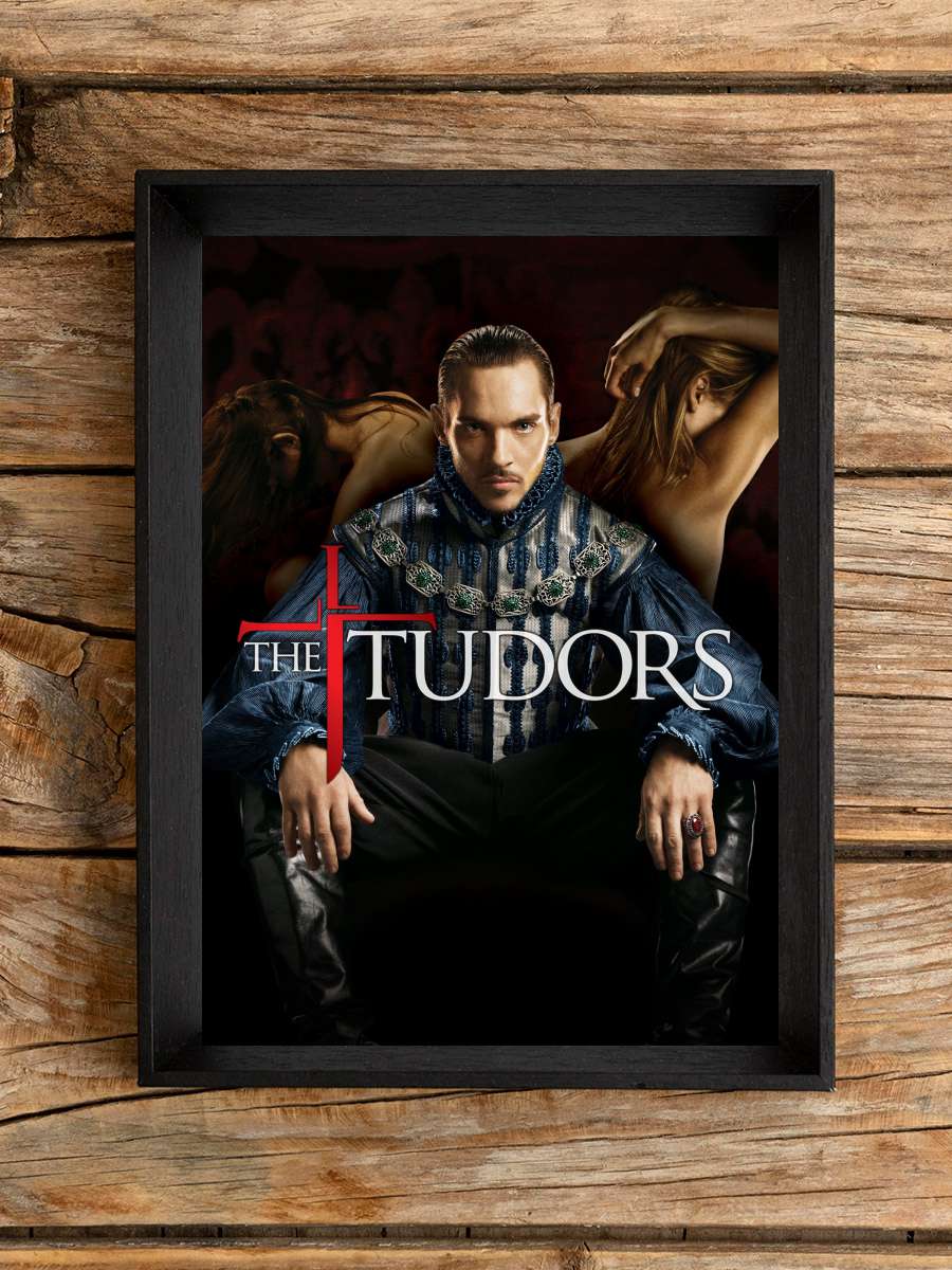 The Tudors Dizi Tablo Siyah Çerçeveli Dizi Poster Duvar Tablo