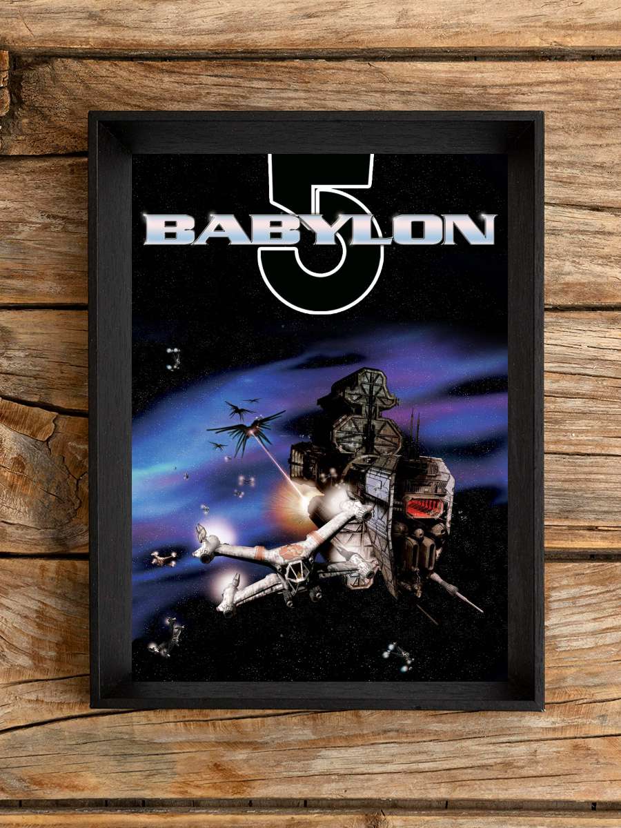 Babylon 5: Başlangıç - Babylon 5 Dizi Tablo Siyah Çerçeveli Dizi Poster Duvar Tablo