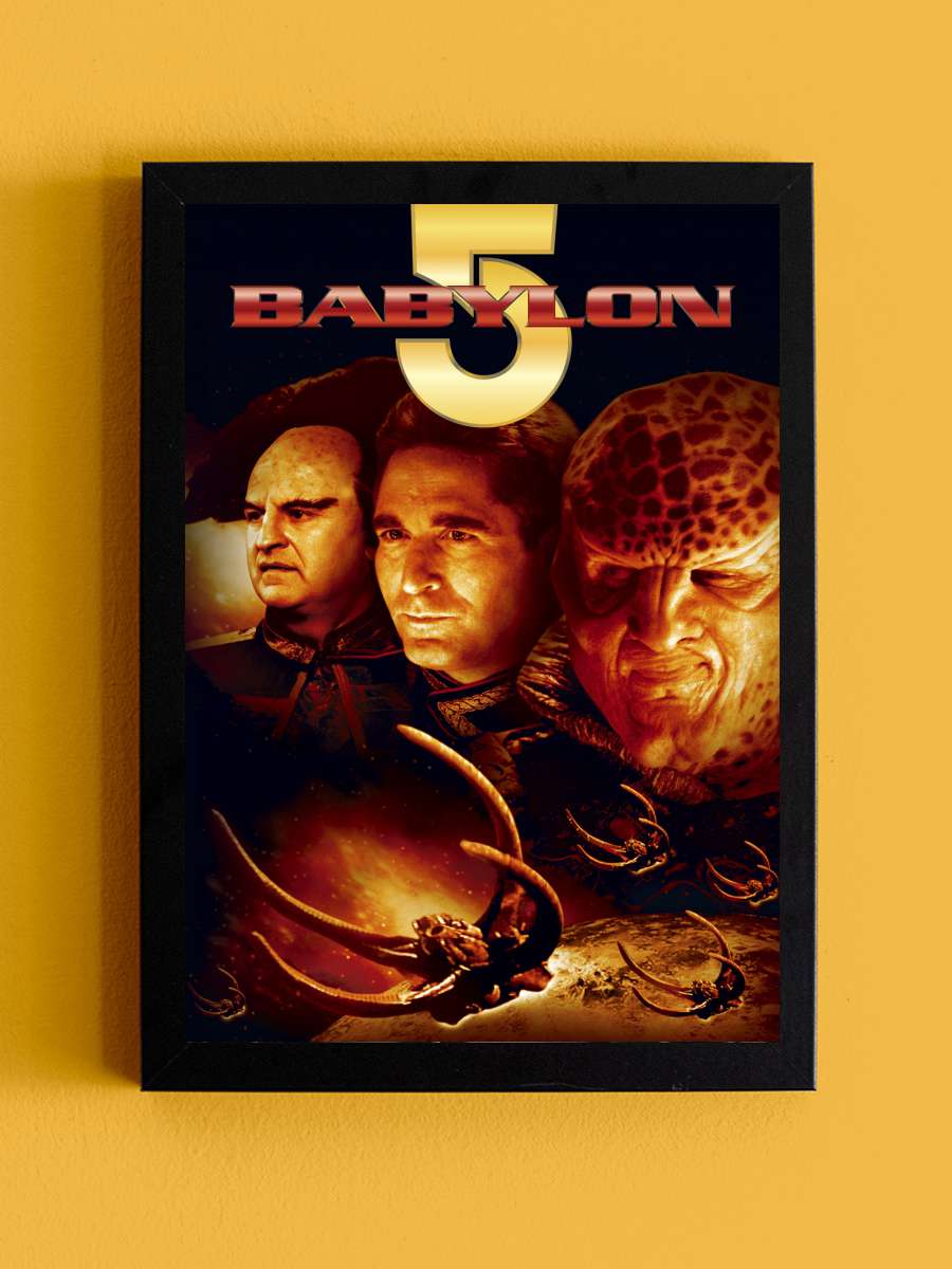 Babylon 5: Başlangıç - Babylon 5 Dizi Tablo Siyah Çerçeveli Dizi Poster Duvar Tablo