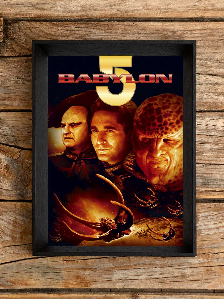 Babylon 5: Başlangıç - Babylon 5 Dizi Tablo Siyah Çerçeveli Dizi Poster Duvar Tablo