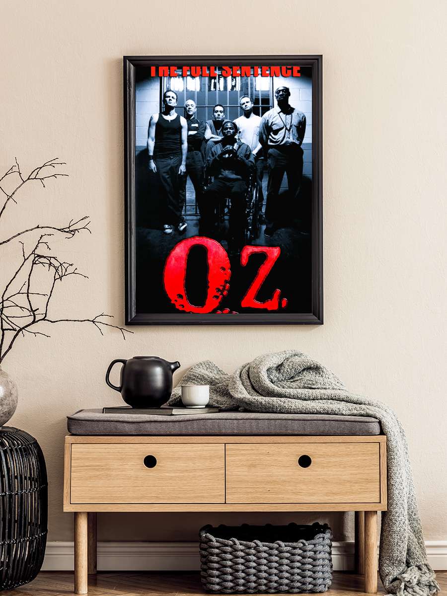 Oz Dizi Tablo Siyah Çerçeveli Dizi Poster Duvar Tablo