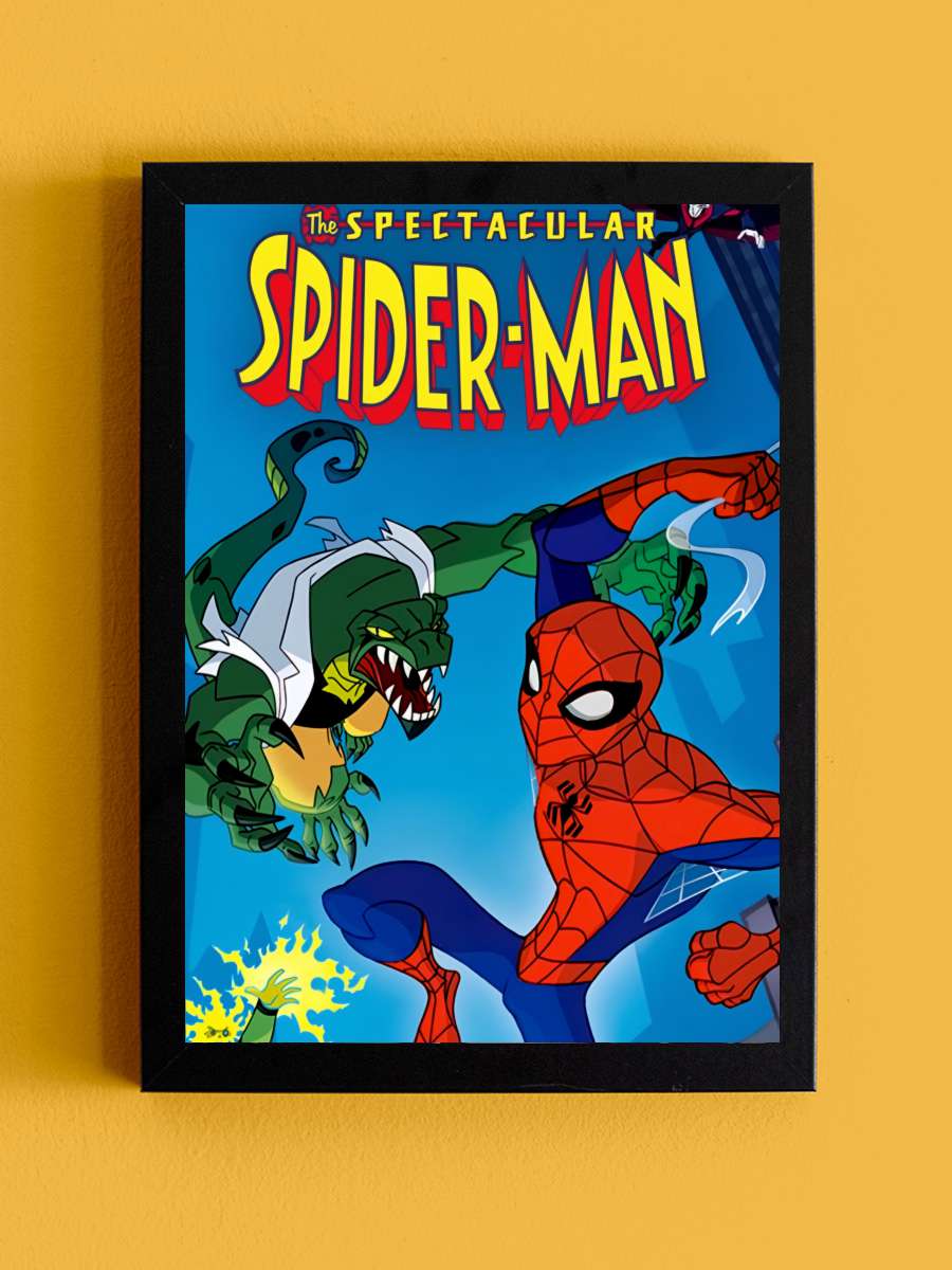 The Spectacular Spider-Man Dizi Tablo Siyah Çerçeveli Dizi Poster Duvar Tablo