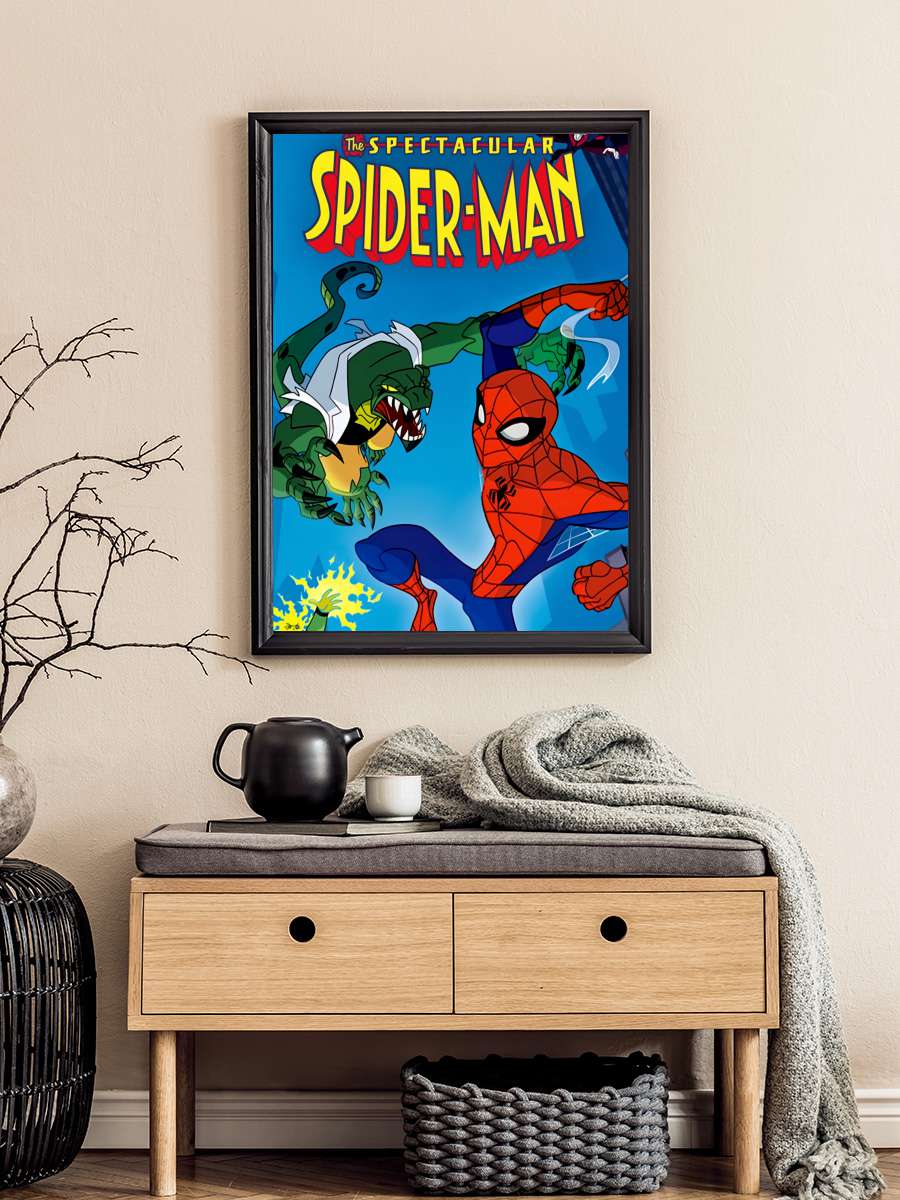 The Spectacular Spider-Man Dizi Tablo Siyah Çerçeveli Dizi Poster Duvar Tablo