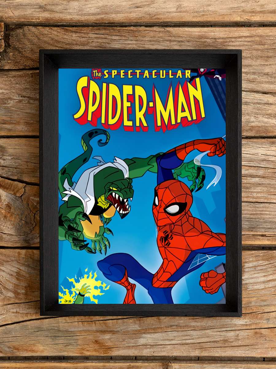 The Spectacular Spider-Man Dizi Tablo Siyah Çerçeveli Dizi Poster Duvar Tablo