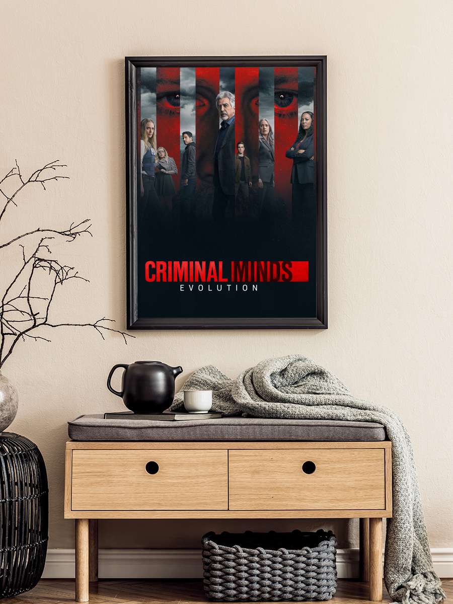 Criminal Minds Dizi Tablo Siyah Çerçeveli Dizi Poster Duvar Tablo