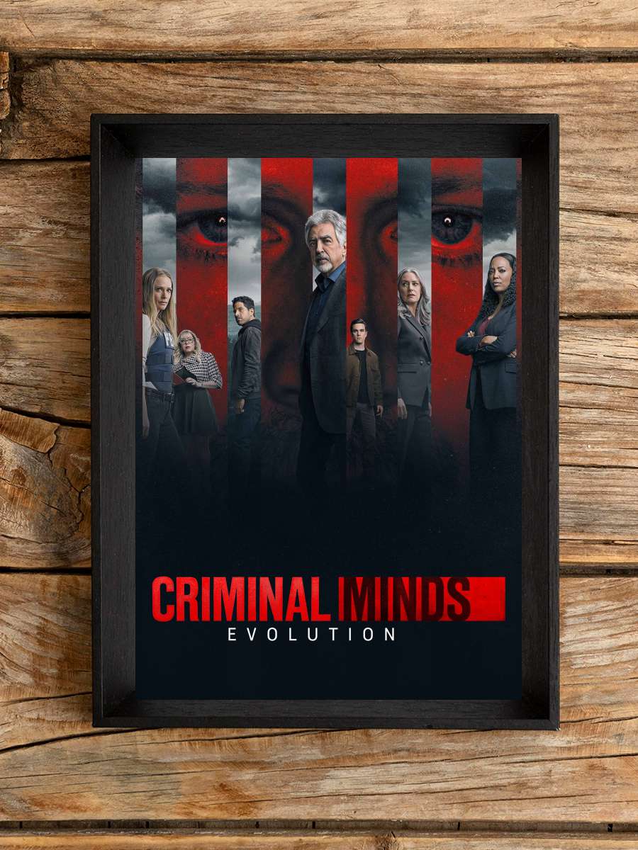 Criminal Minds Dizi Tablo Siyah Çerçeveli Dizi Poster Duvar Tablo