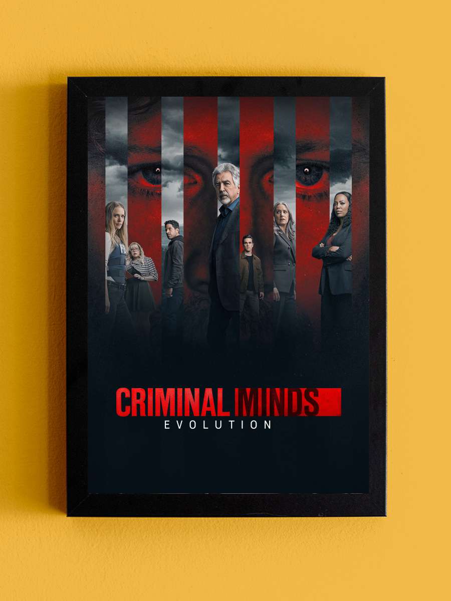 Criminal Minds Dizi Tablo Siyah Çerçeveli Dizi Poster Duvar Tablo