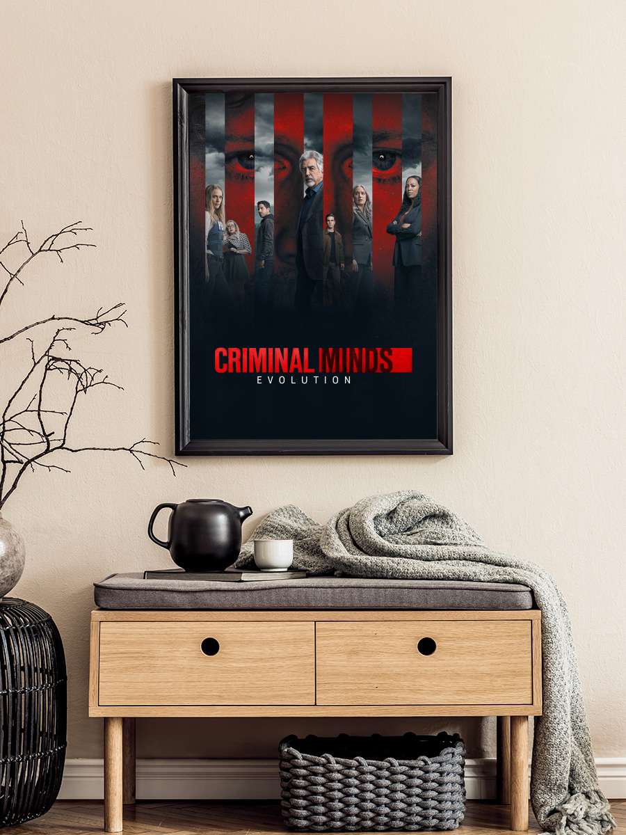 Criminal Minds Dizi Tablo Siyah Çerçeveli Dizi Poster Duvar Tablo