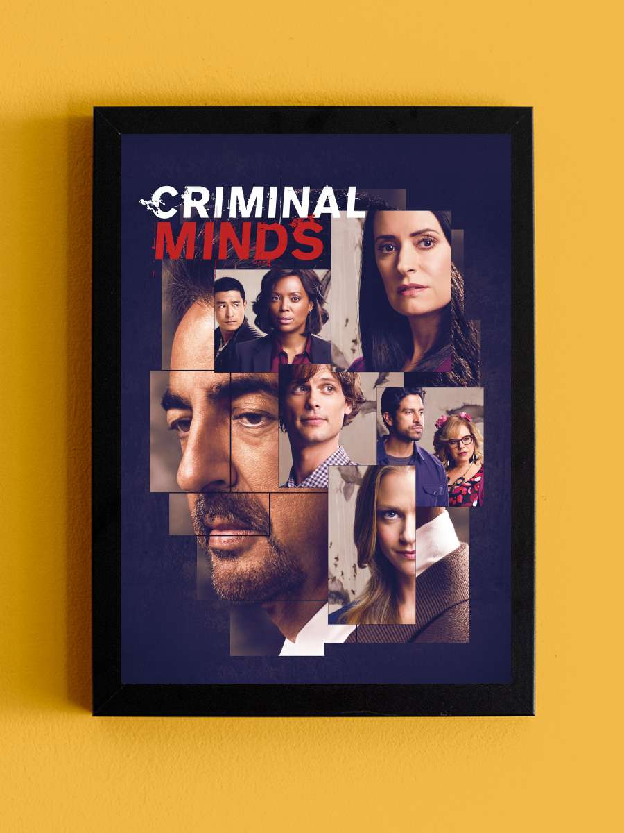 Criminal Minds Dizi Tablo Siyah Çerçeveli Dizi Poster Duvar Tablo