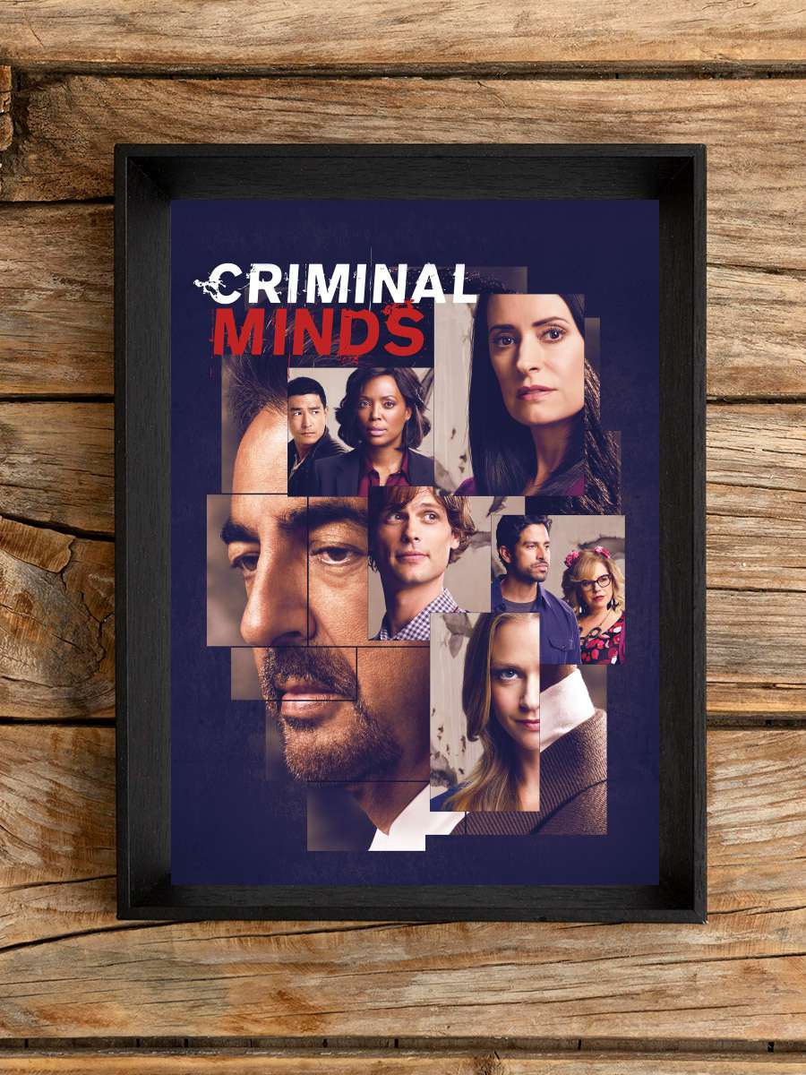 Criminal Minds Dizi Tablo Siyah Çerçeveli Dizi Poster Duvar Tablo