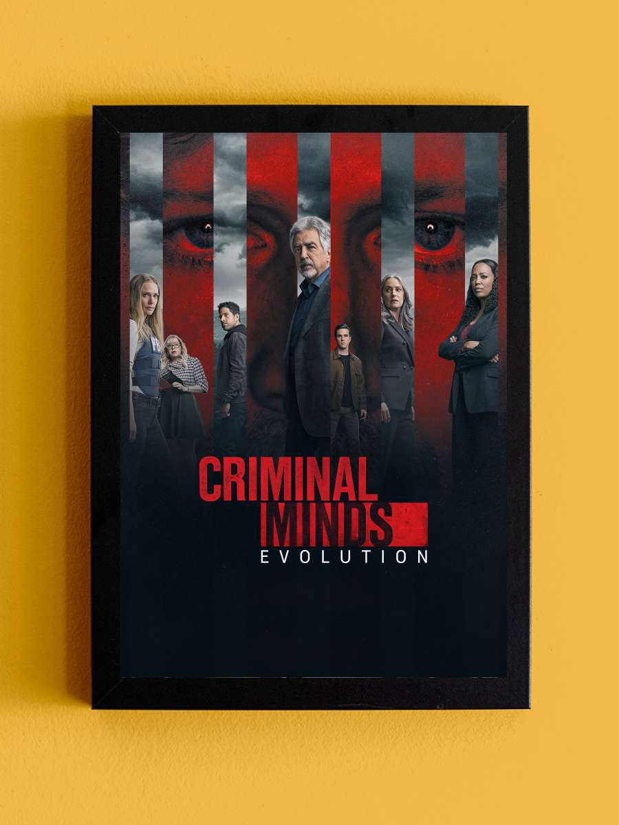 Criminal Minds Dizi Tablo Siyah Çerçeveli Dizi Poster Duvar Tablo