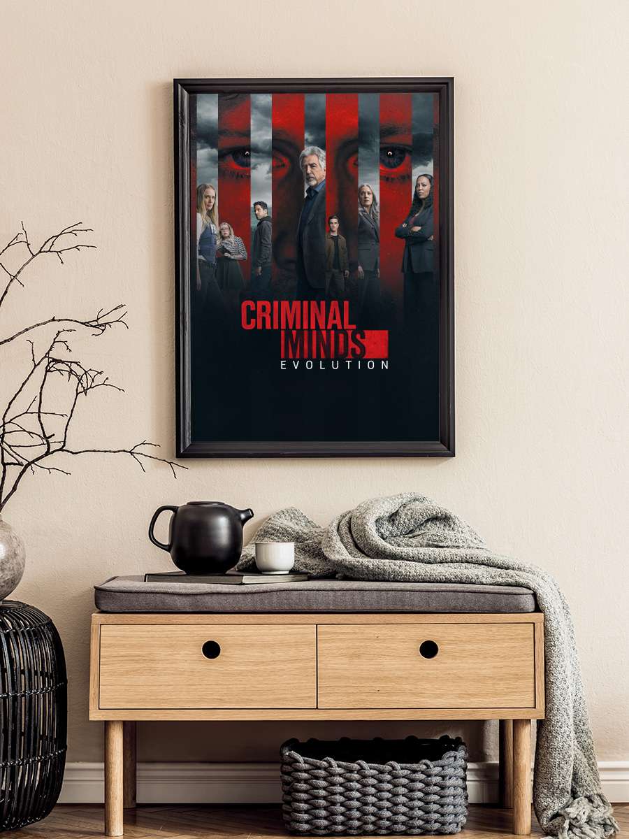 Criminal Minds Dizi Tablo Siyah Çerçeveli Dizi Poster Duvar Tablo