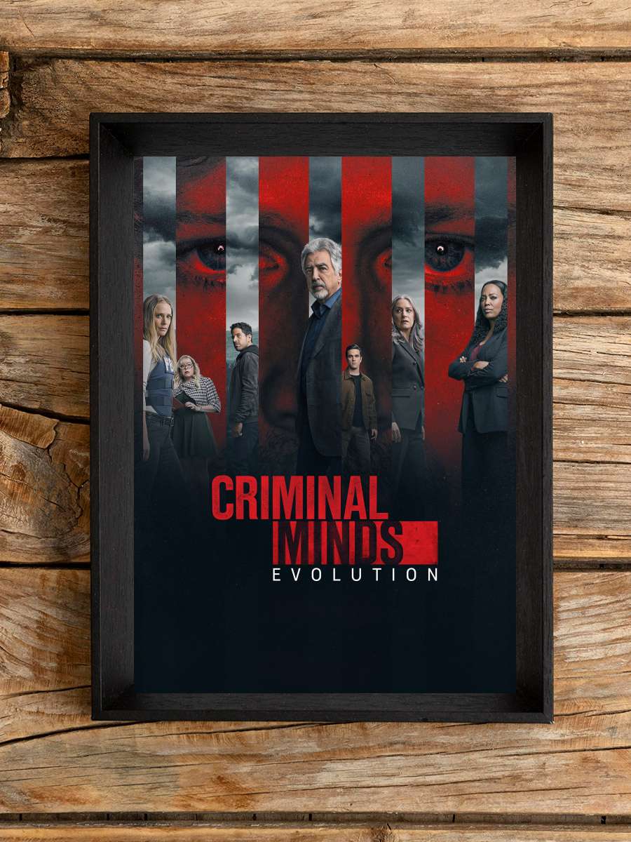 Criminal Minds Dizi Tablo Siyah Çerçeveli Dizi Poster Duvar Tablo