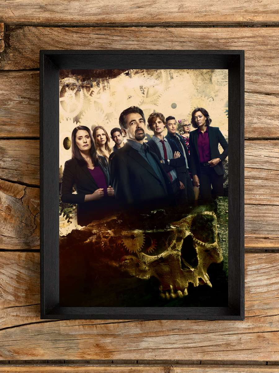 Criminal Minds Dizi Tablo Siyah Çerçeveli Dizi Poster Duvar Tablo