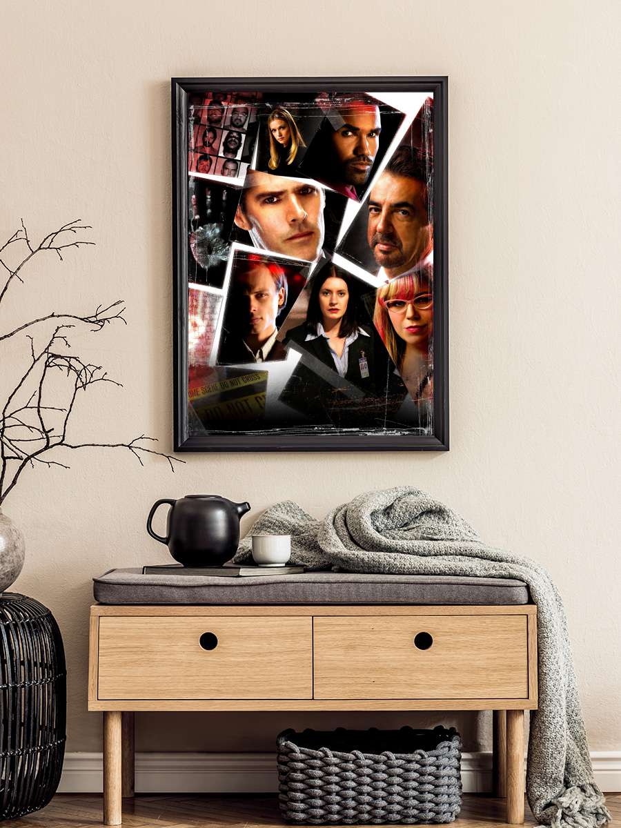 Criminal Minds Dizi Tablo Siyah Çerçeveli Dizi Poster Duvar Tablo