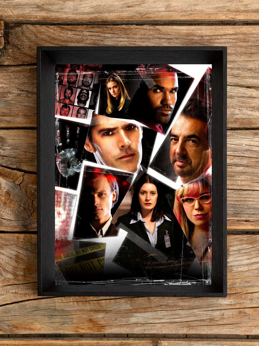 Criminal Minds Dizi Tablo Siyah Çerçeveli Dizi Poster Duvar Tablo