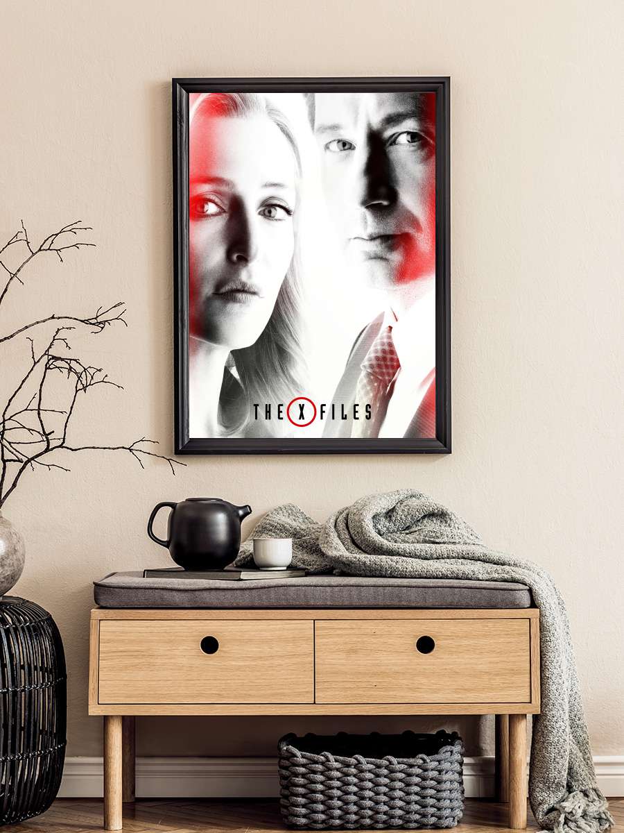 The X-Files Dizi Tablo Siyah Çerçeveli Dizi Poster Duvar Tablo