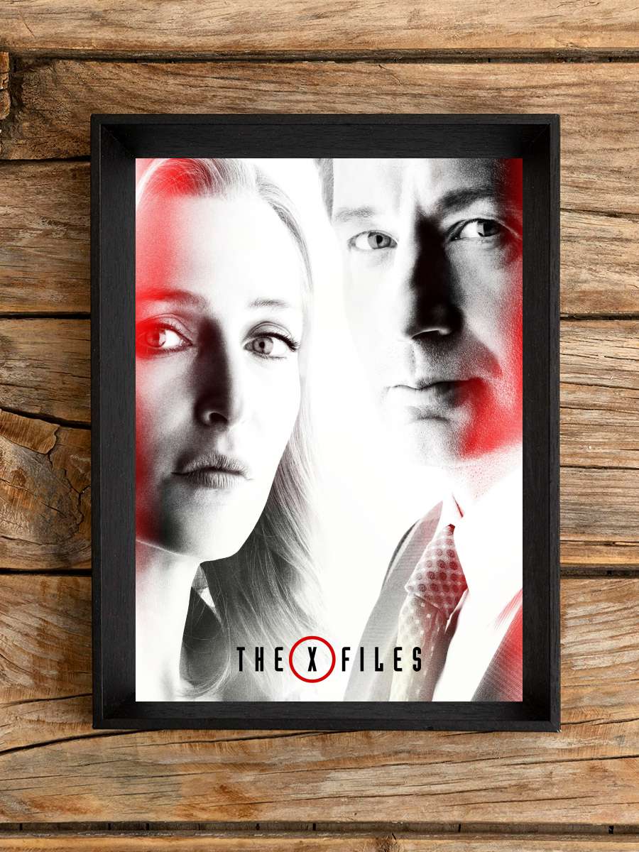 The X-Files Dizi Tablo Siyah Çerçeveli Dizi Poster Duvar Tablo