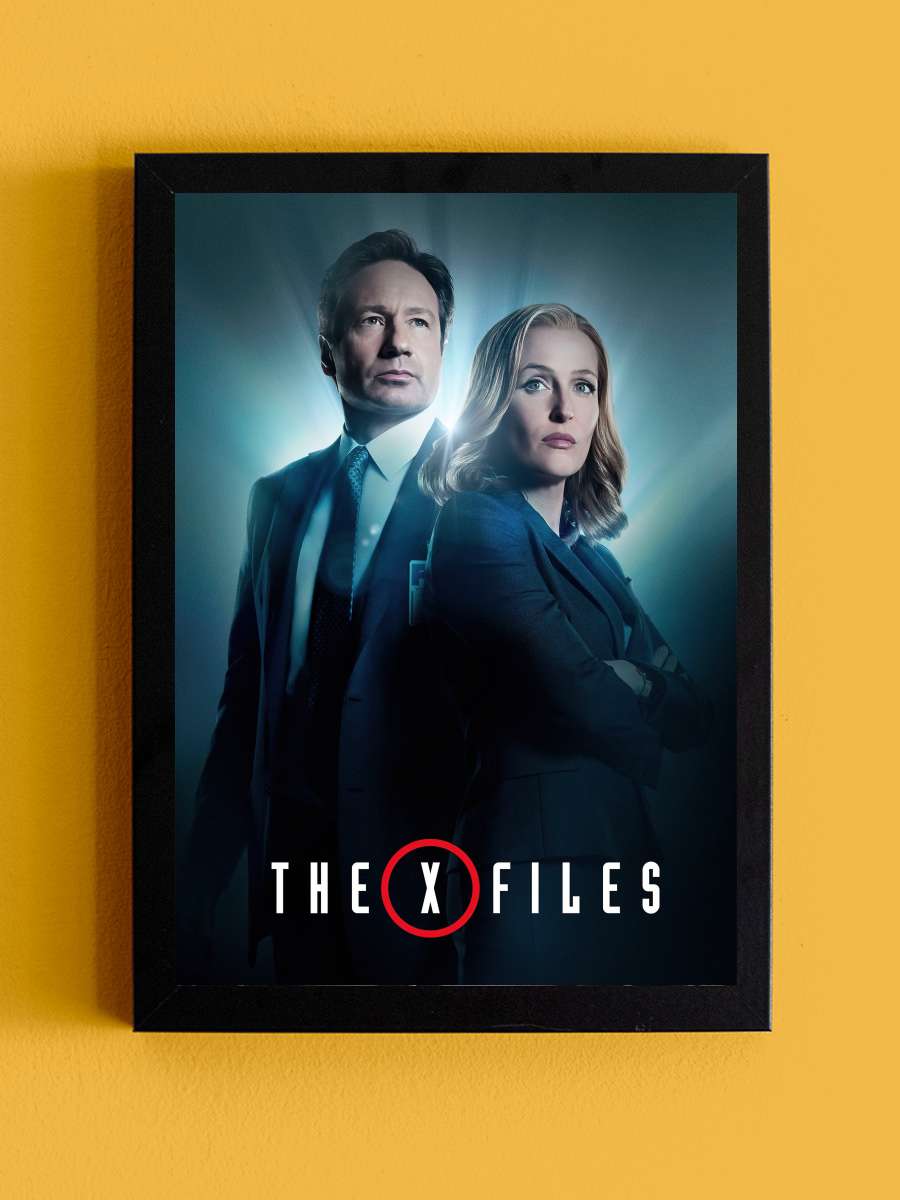 The X-Files Dizi Tablo Siyah Çerçeveli Dizi Poster Duvar Tablo