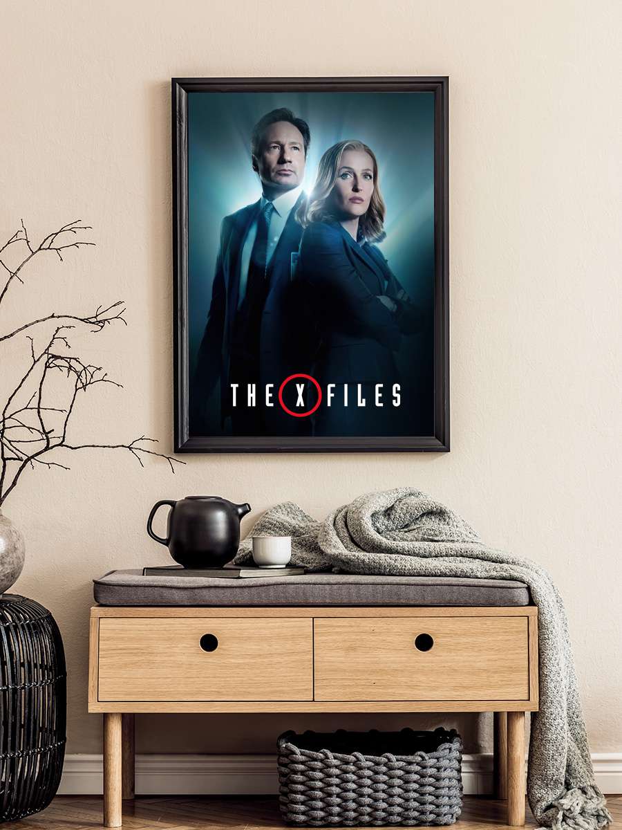 The X-Files Dizi Tablo Siyah Çerçeveli Dizi Poster Duvar Tablo