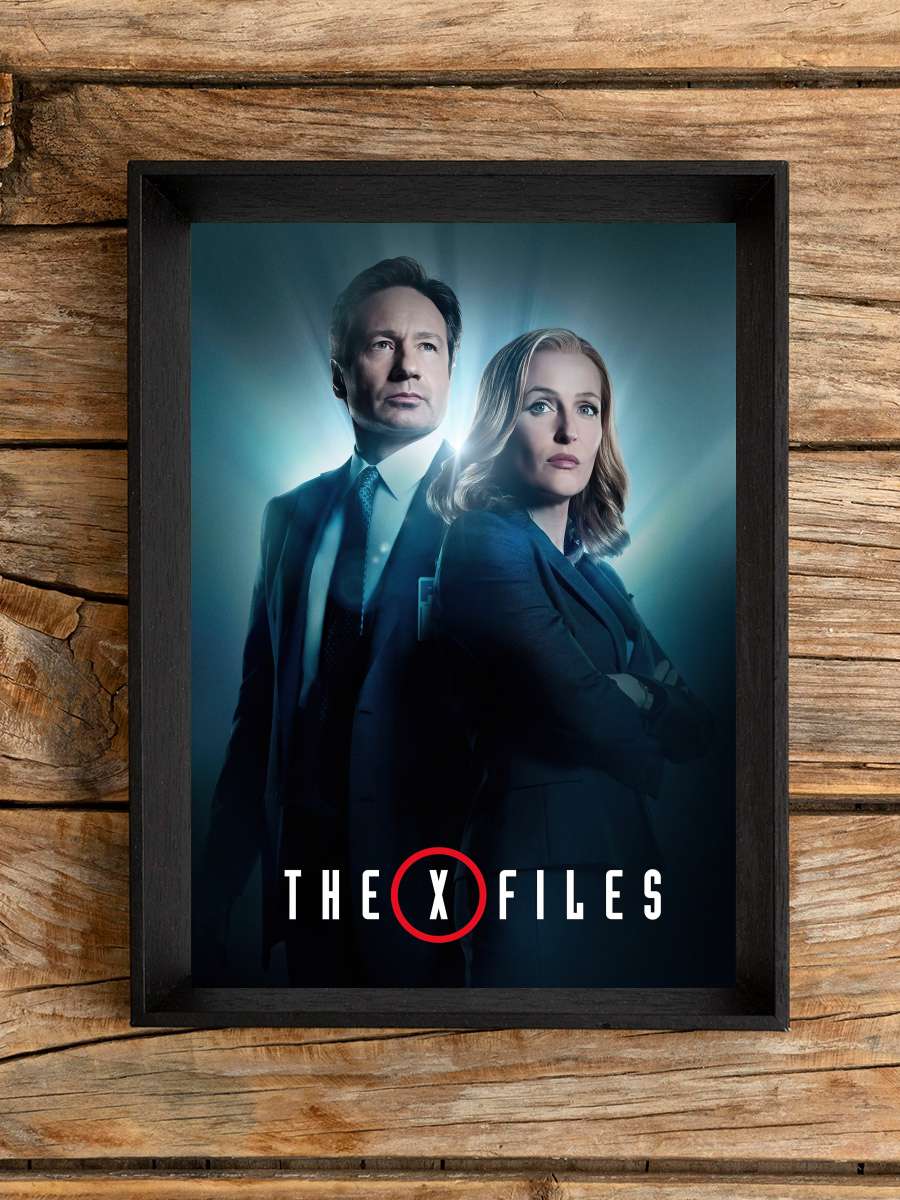 The X-Files Dizi Tablo Siyah Çerçeveli Dizi Poster Duvar Tablo